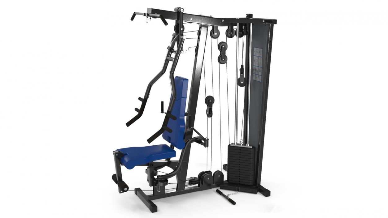 3D Multi Gym Exercise Equipment model