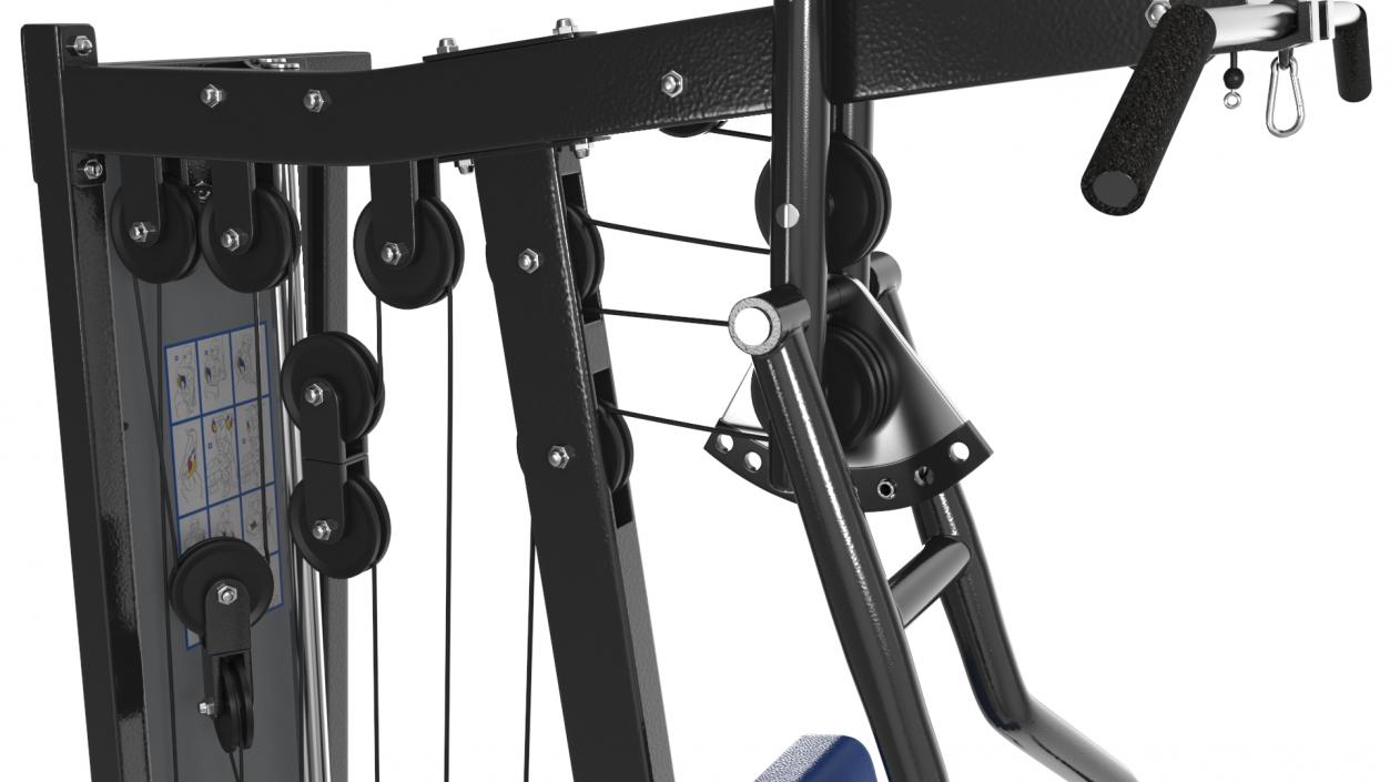 3D Multi Gym Exercise Equipment model