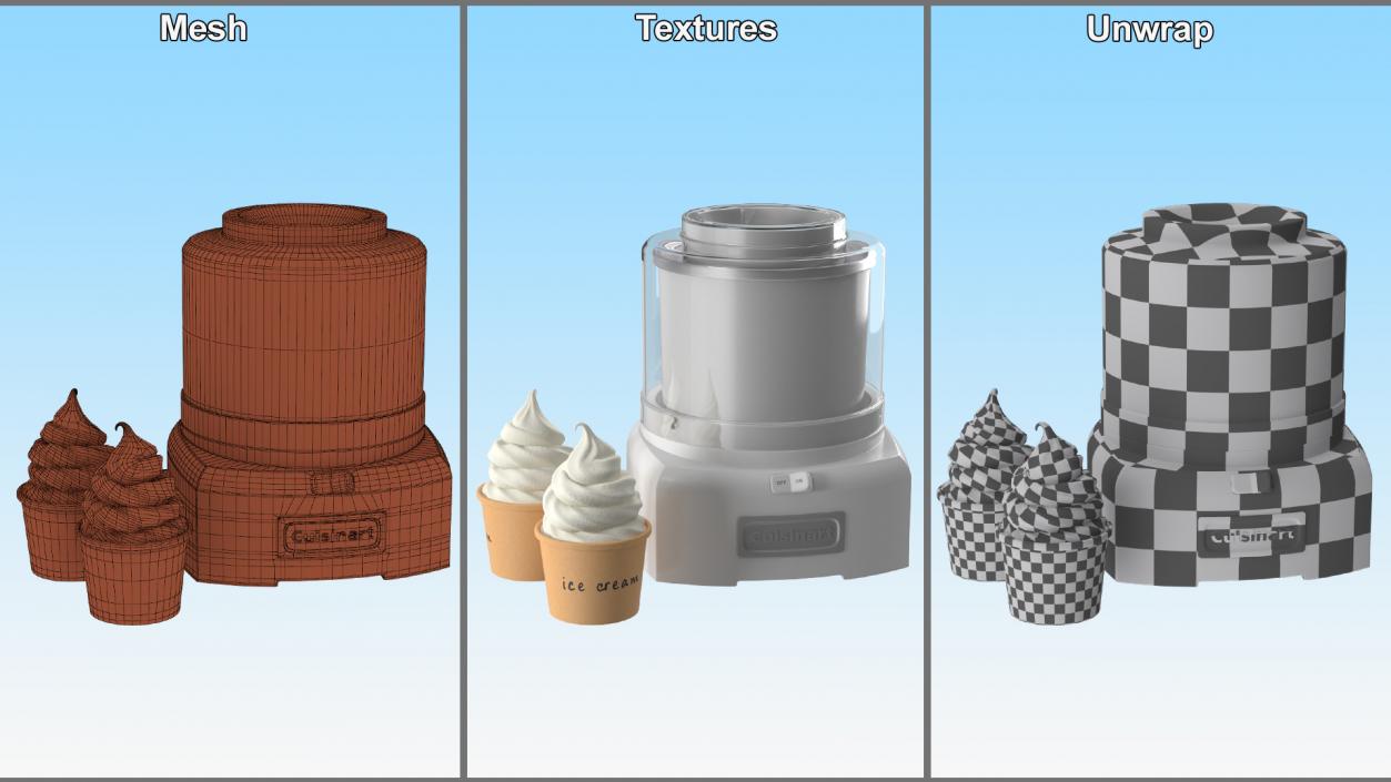 3D Cuisinart Ice Cream Maker Machine model