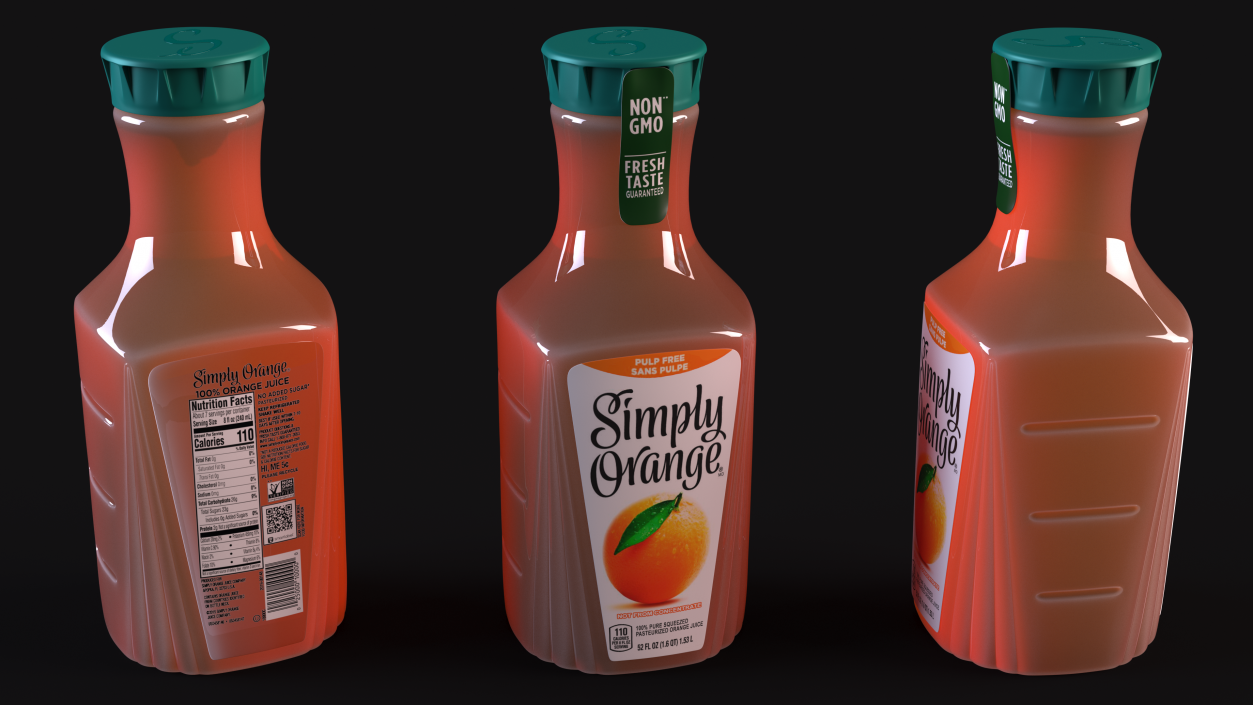 Fruit Coke Simply Orange 3D model