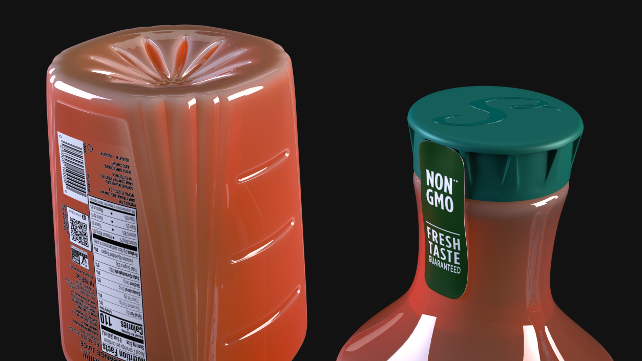 Fruit Coke Simply Orange 3D model