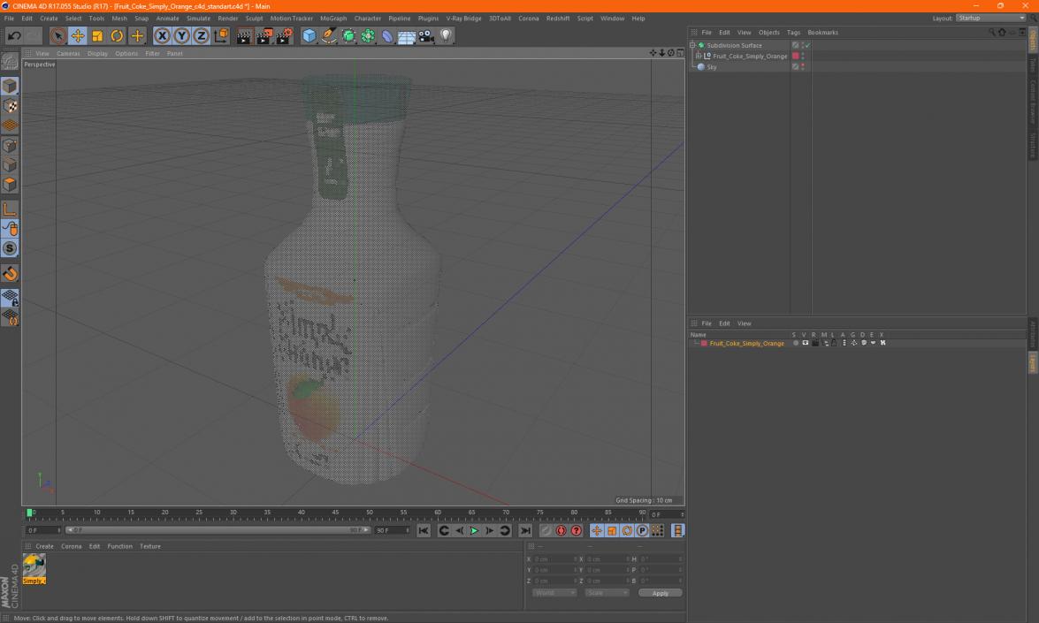 Fruit Coke Simply Orange 3D model