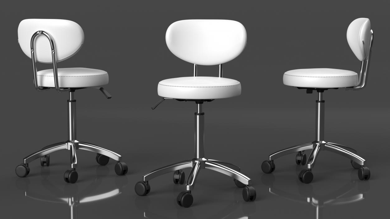 Medical Furniture Set White 3D