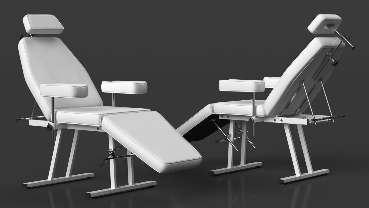 Medical Furniture Set White 3D