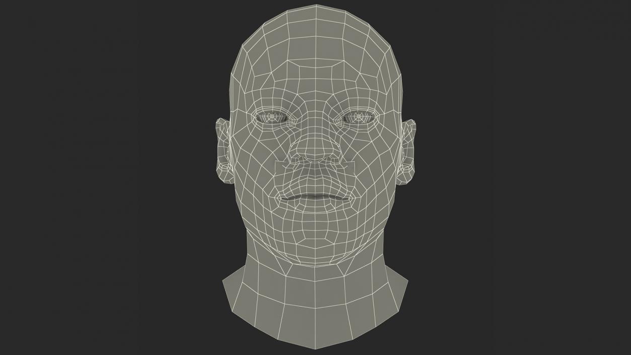 3D Male Heads Collection 4 model