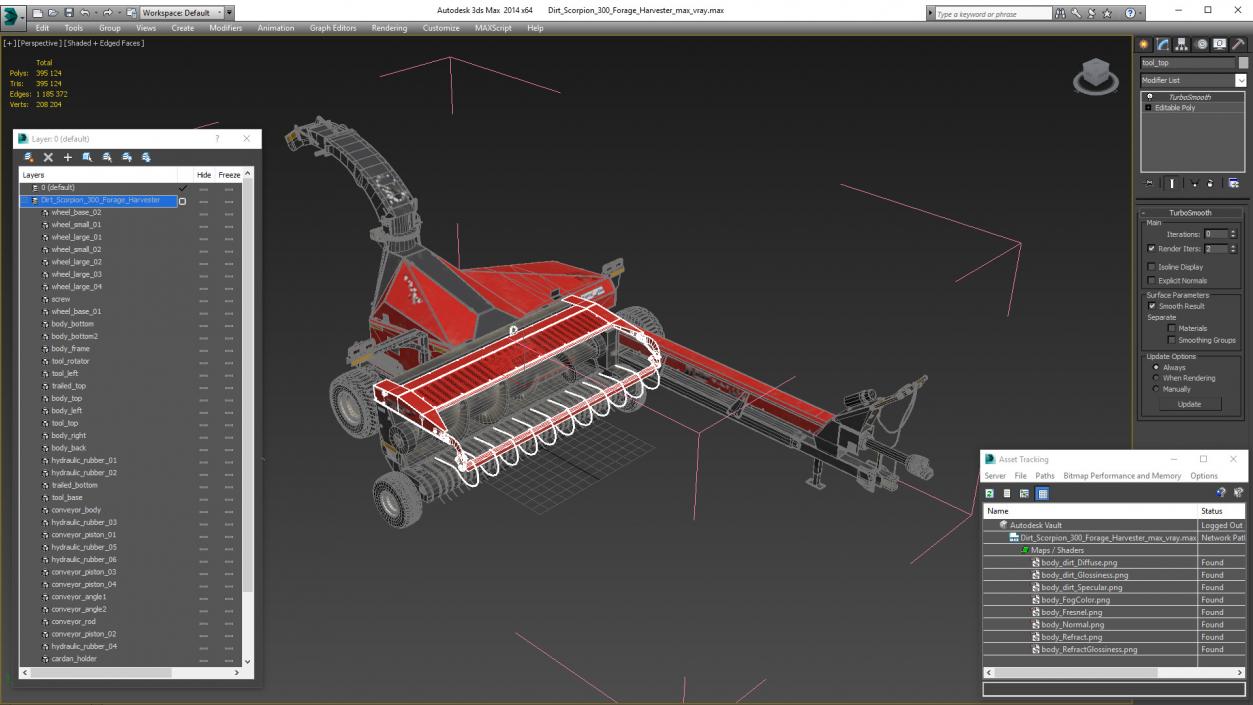 Dirt Scorpion 300 Forage Harvester 3D model