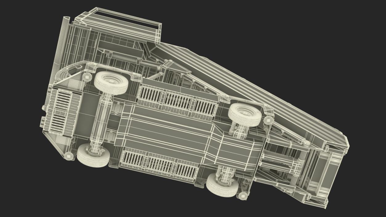 3D Airbus A220 with Passenger Boarding Stairs Car Rigged model