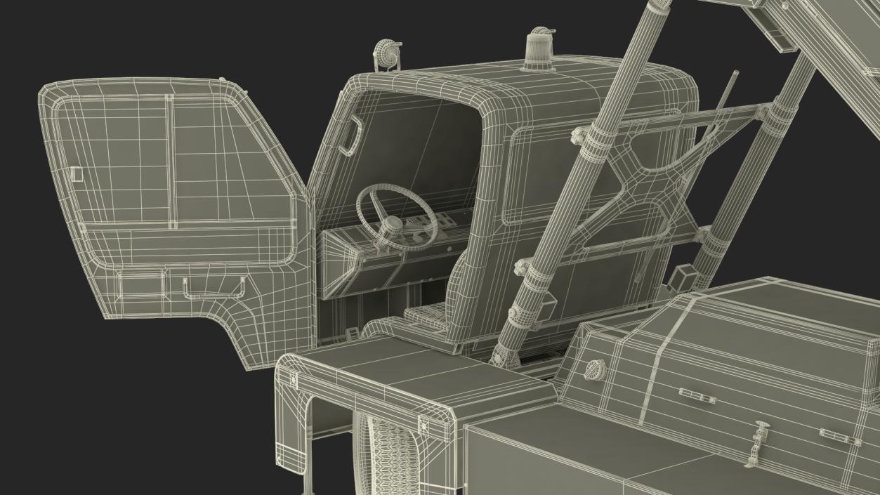 3D Airbus A220 with Passenger Boarding Stairs Car Rigged model