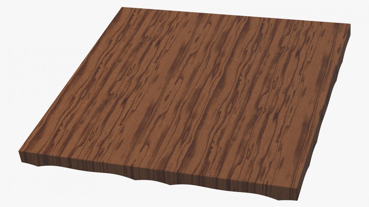 3D model Wall Panel Wave Wood