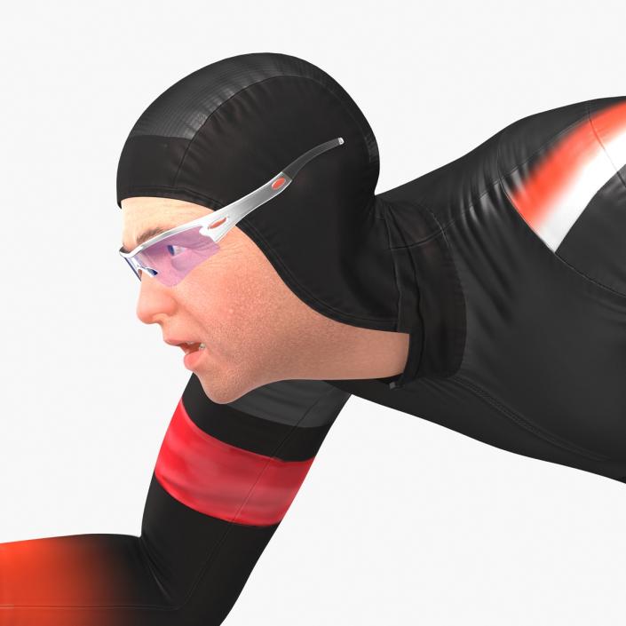 Speed Skater Generic 2 Pose 2 3D model