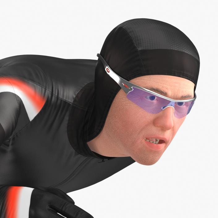 Speed Skater Generic 2 Pose 2 3D model