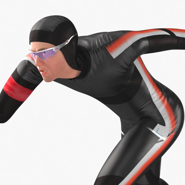 Speed Skater Generic 2 Pose 2 3D model