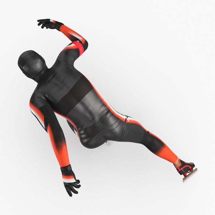 Speed Skater Generic 2 Pose 2 3D model