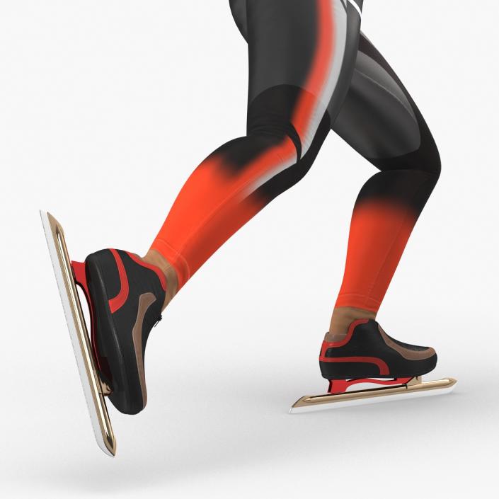 Speed Skater Generic 2 Pose 2 3D model