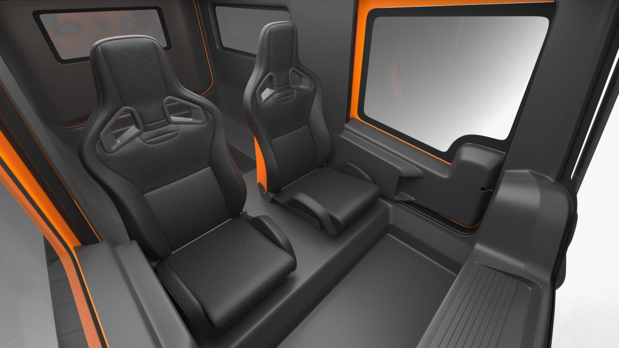 Venturi Antarctica Vehicle Simple Interior Rigged 3D model