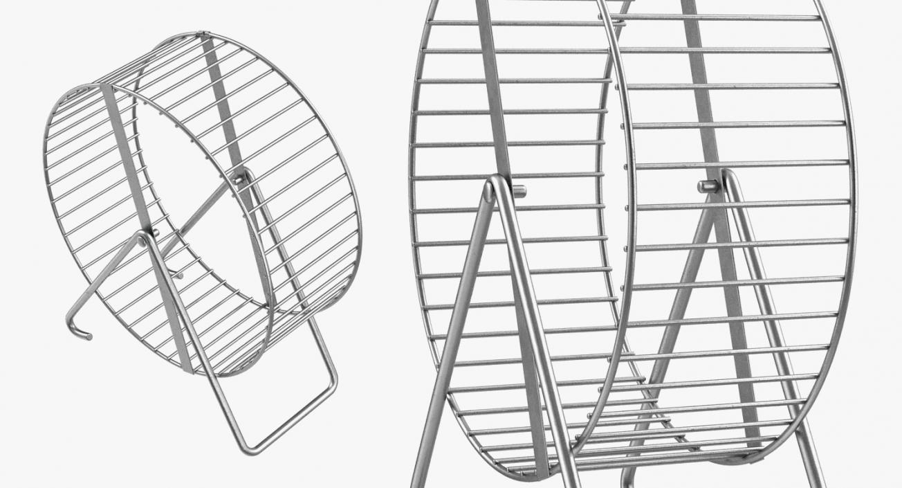 Metal Hamster Wheel 3D model