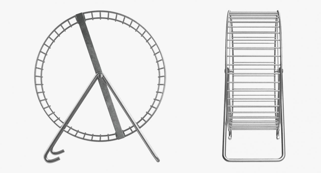 Metal Hamster Wheel 3D model