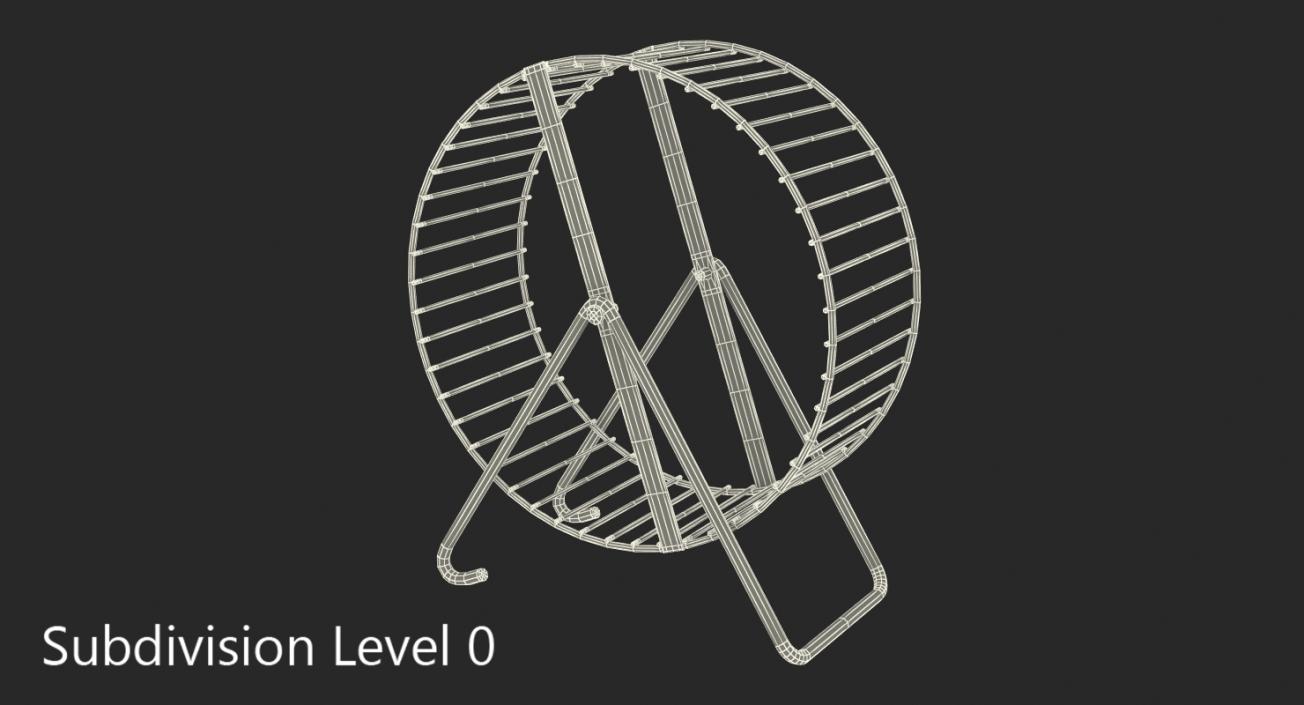 Metal Hamster Wheel 3D model