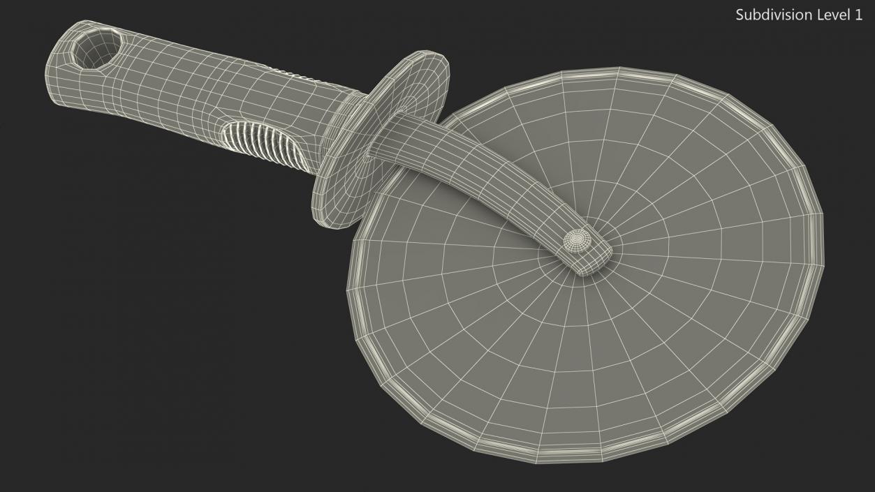 3D Pizza Cutter Wheel model