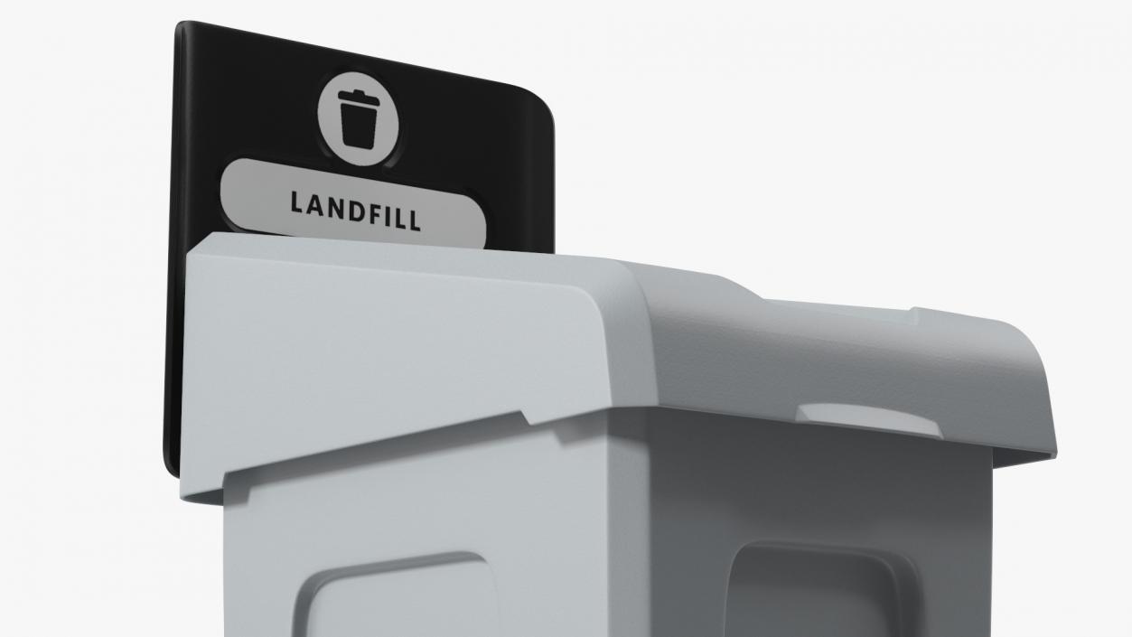 3D Landfill Waste Bin model