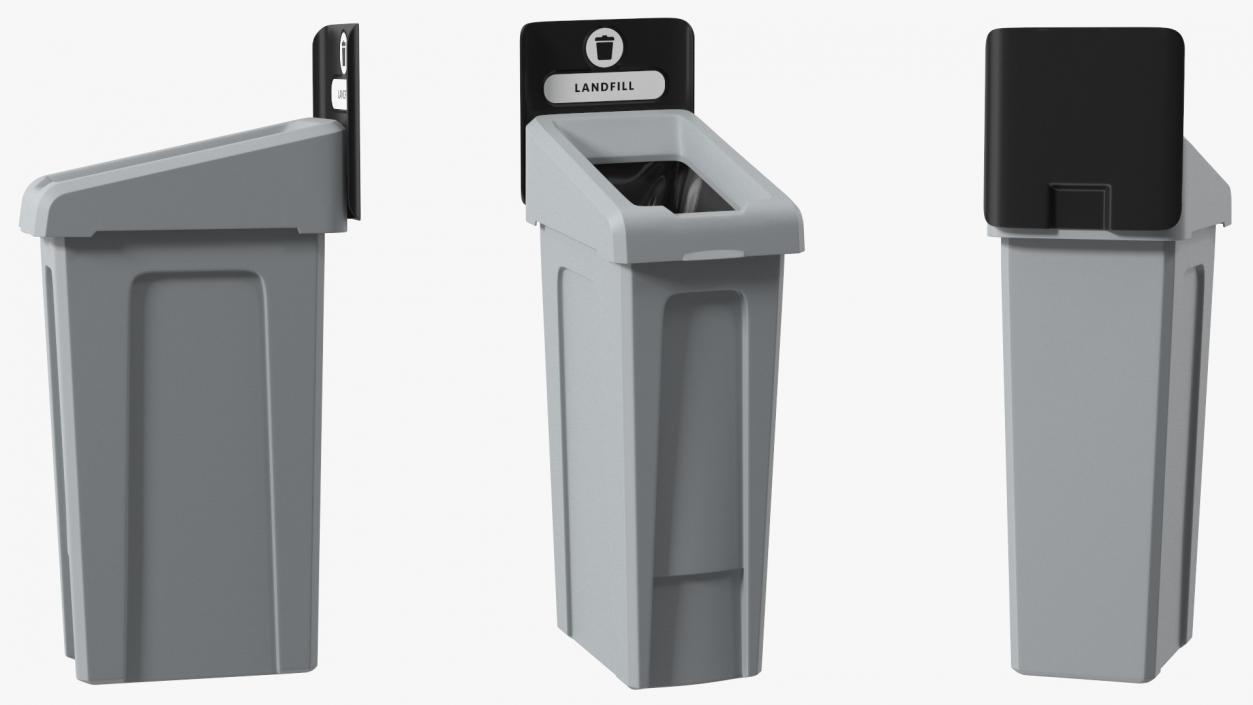 3D Landfill Waste Bin model