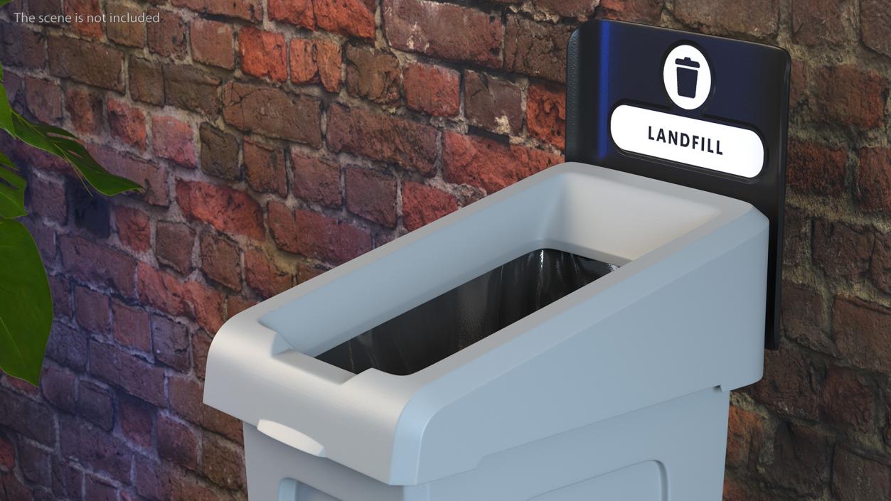 3D Landfill Waste Bin model