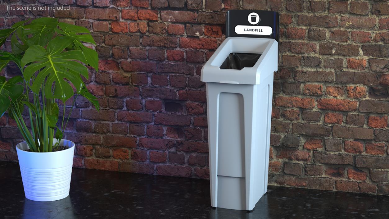 3D Landfill Waste Bin model