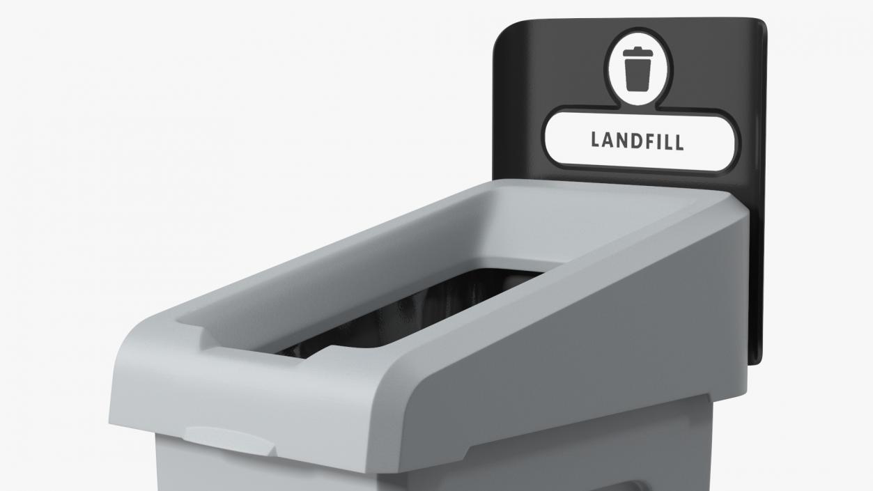 3D Landfill Waste Bin model