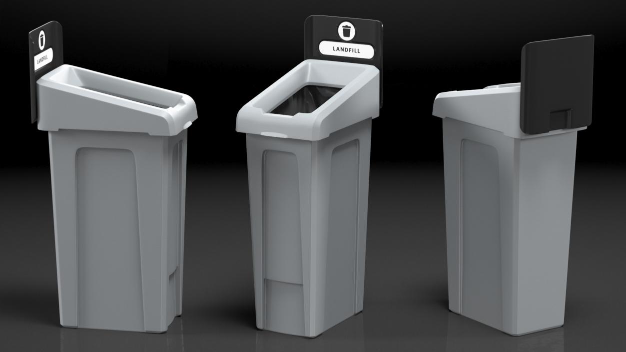 3D Landfill Waste Bin model