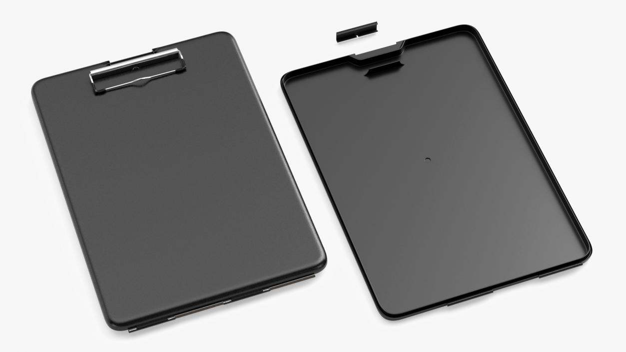 Clipboard Case Black Closed 3D