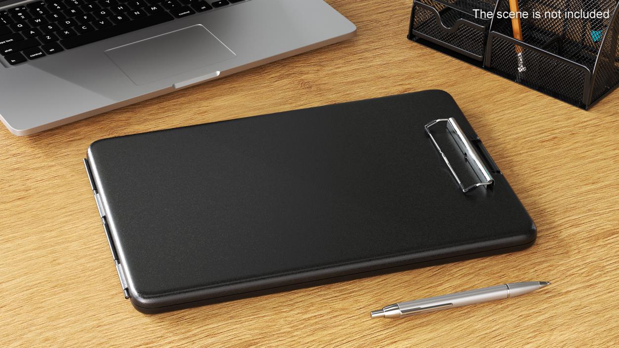 Clipboard Case Black Closed 3D