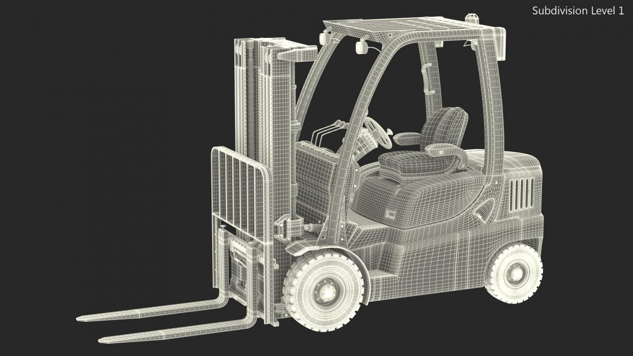 Toyota Core Electric Forklift 3D model