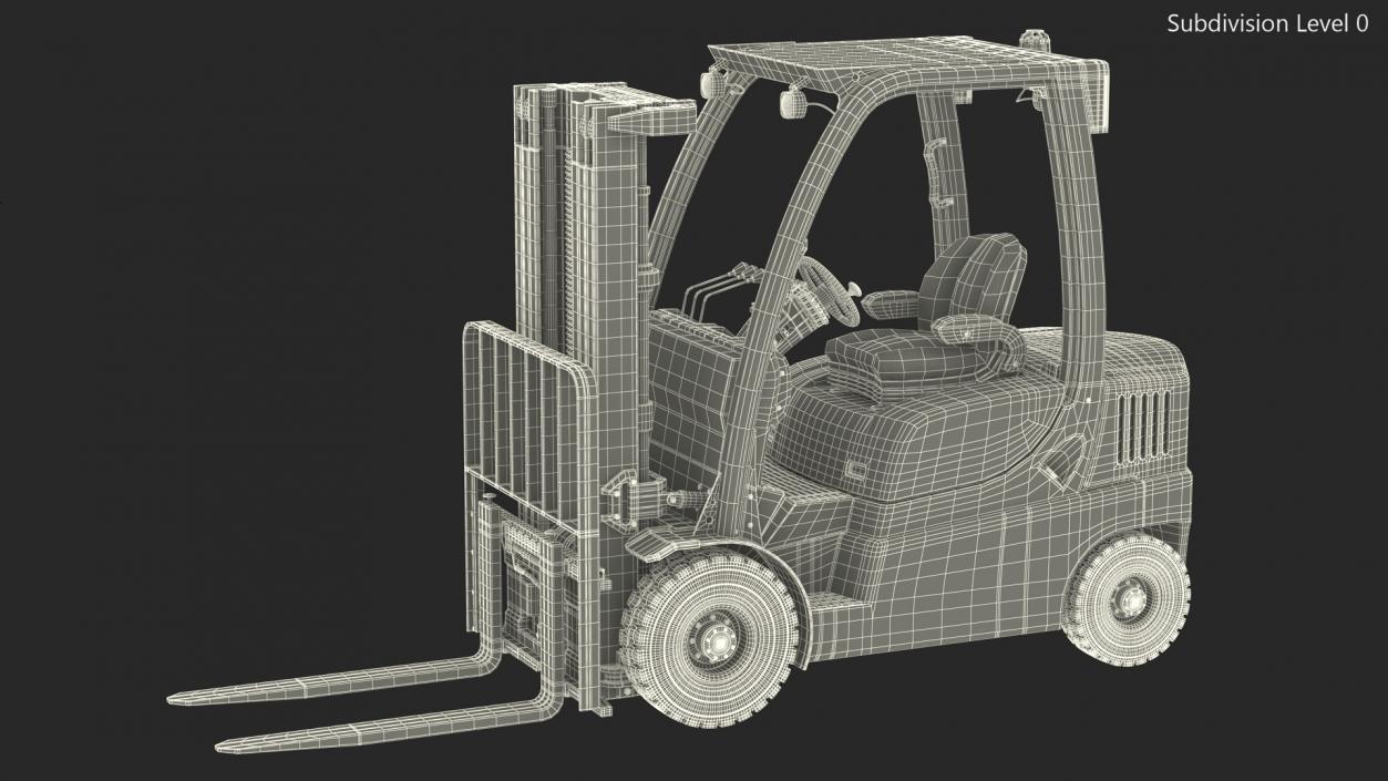 Toyota Core Electric Forklift 3D model