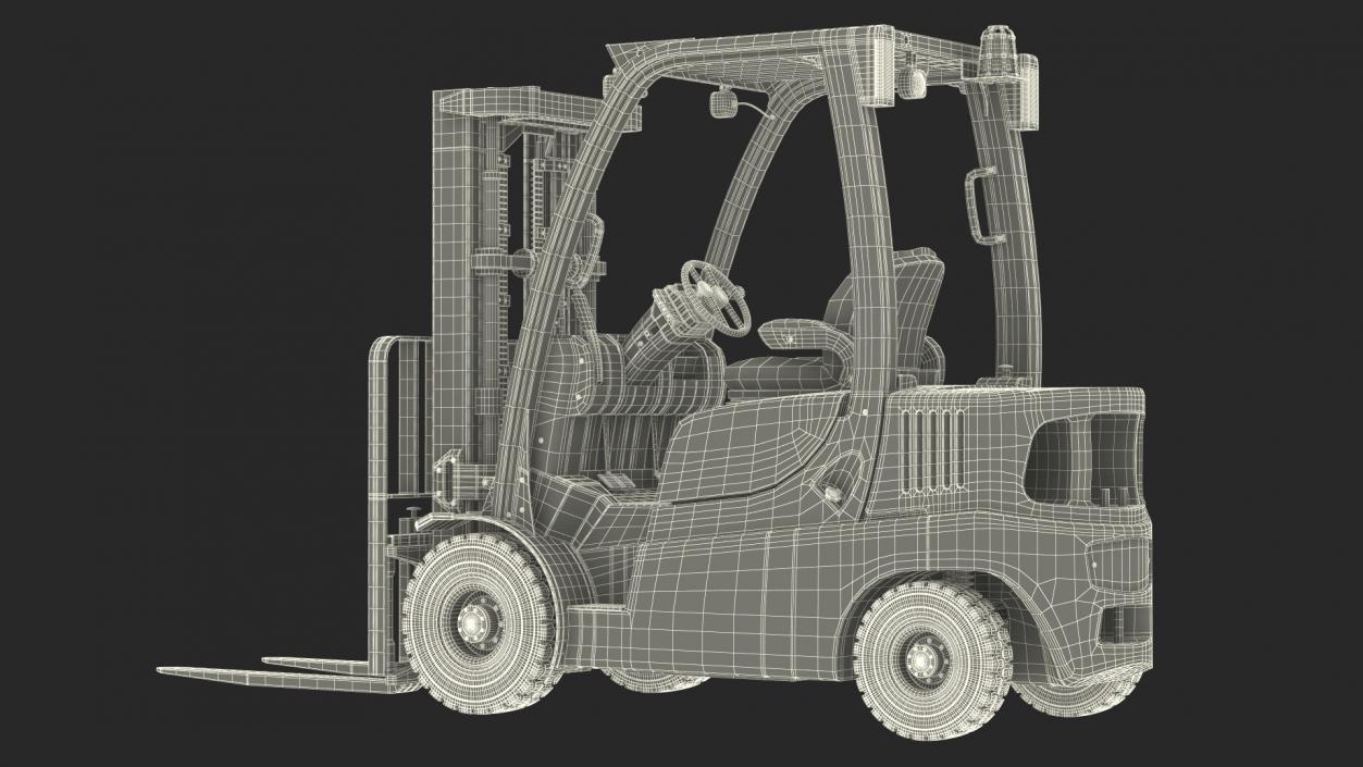 Toyota Core Electric Forklift 3D model