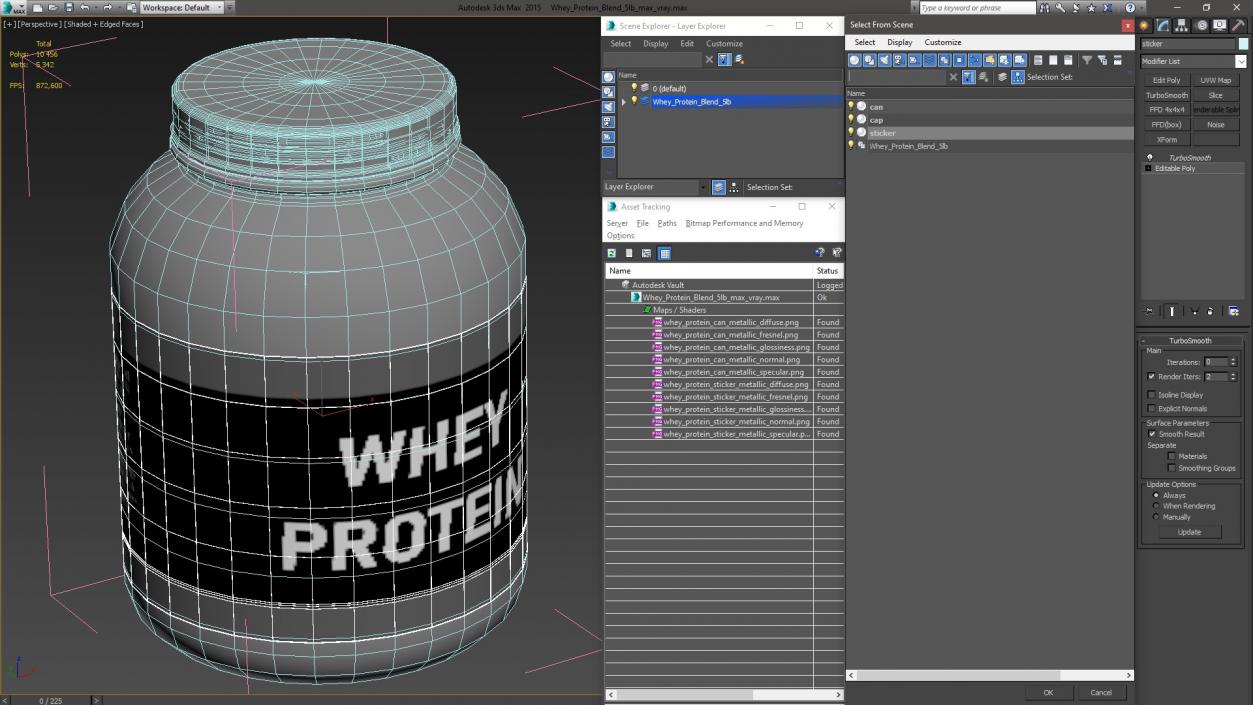 Whey Protein Blend 5lb 3D