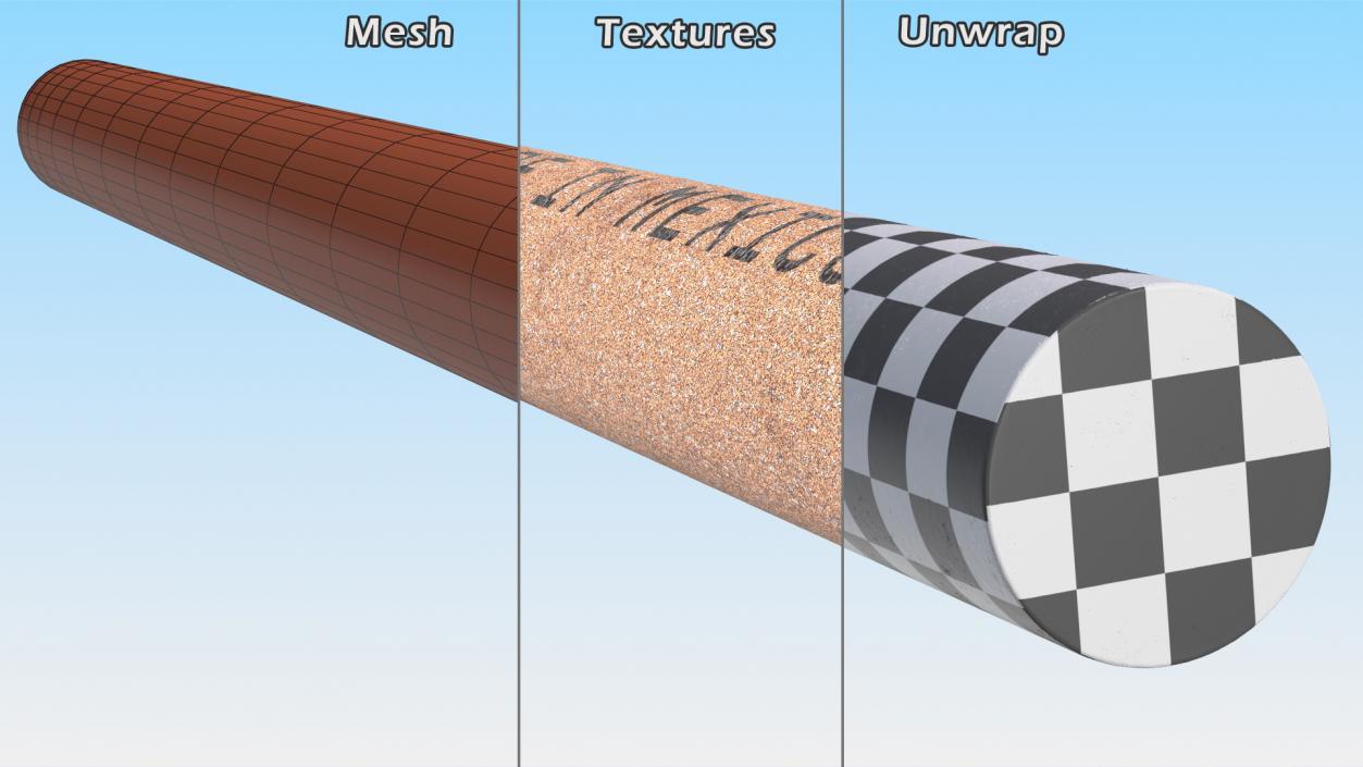 Whetstone Stick Red 3D model