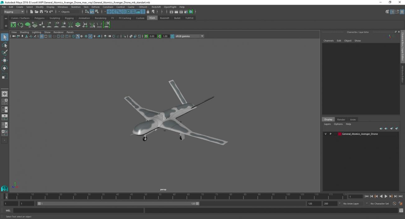 General Atomics Avenger Drone 3D model