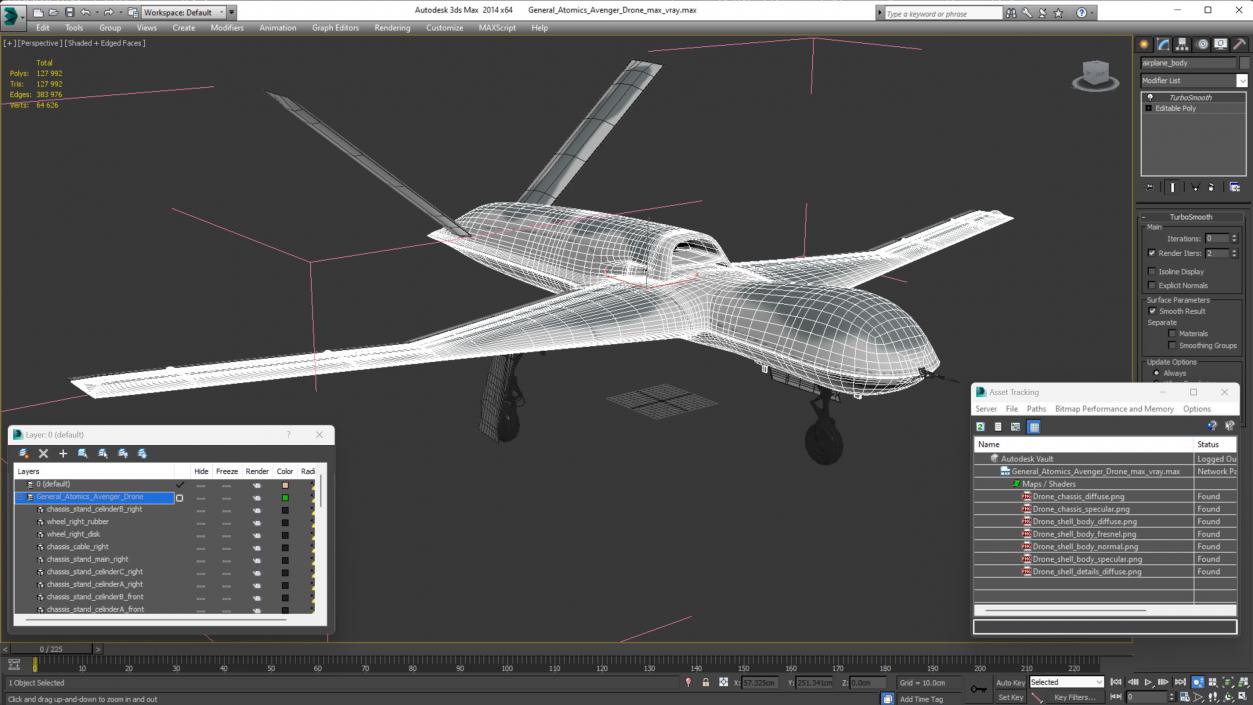 General Atomics Avenger Drone 3D model