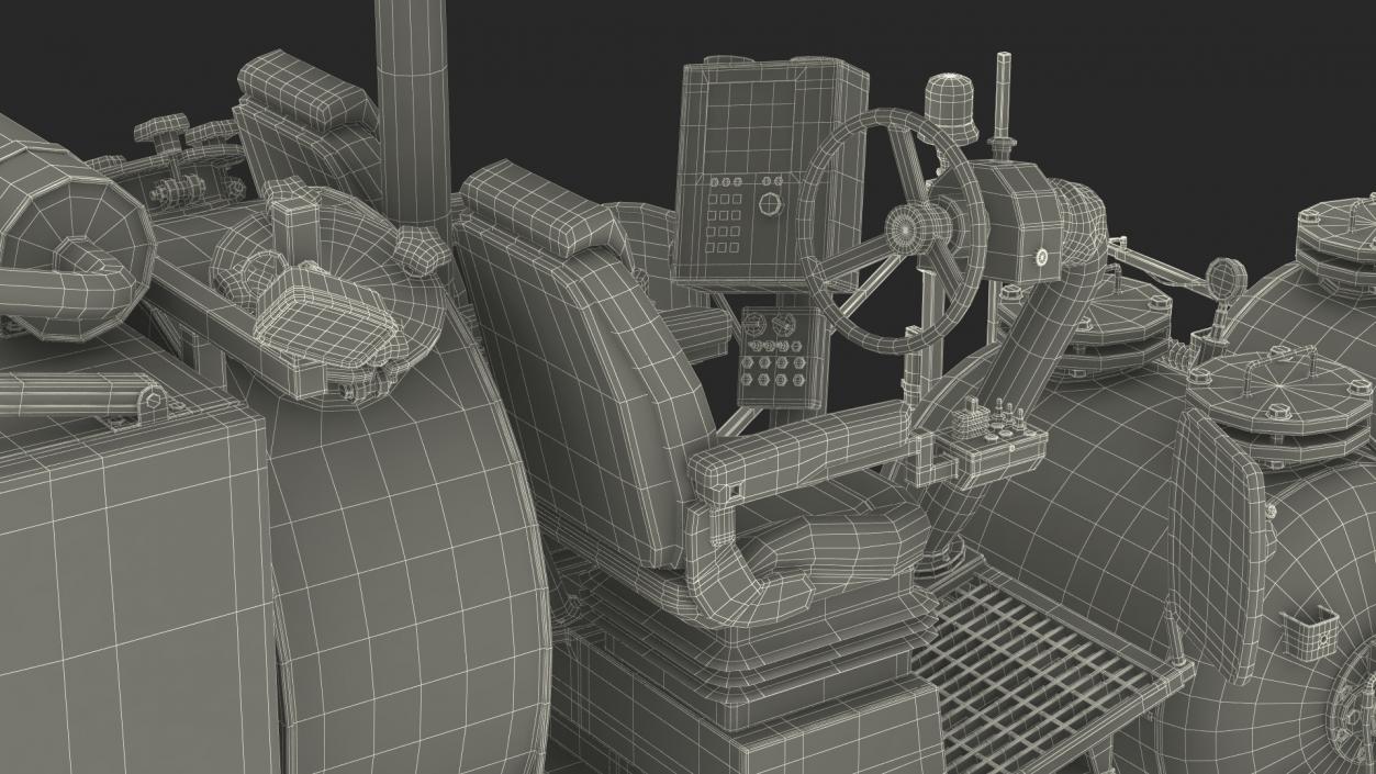 Borum Line Marking Machine Rigged for Maya 3D