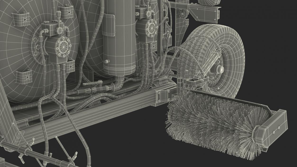 Borum Line Marking Machine Rigged for Maya 3D