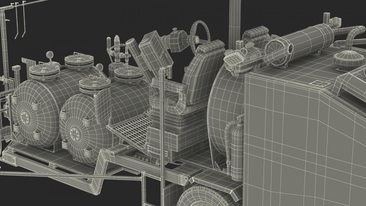 Borum Line Marking Machine Rigged for Maya 3D