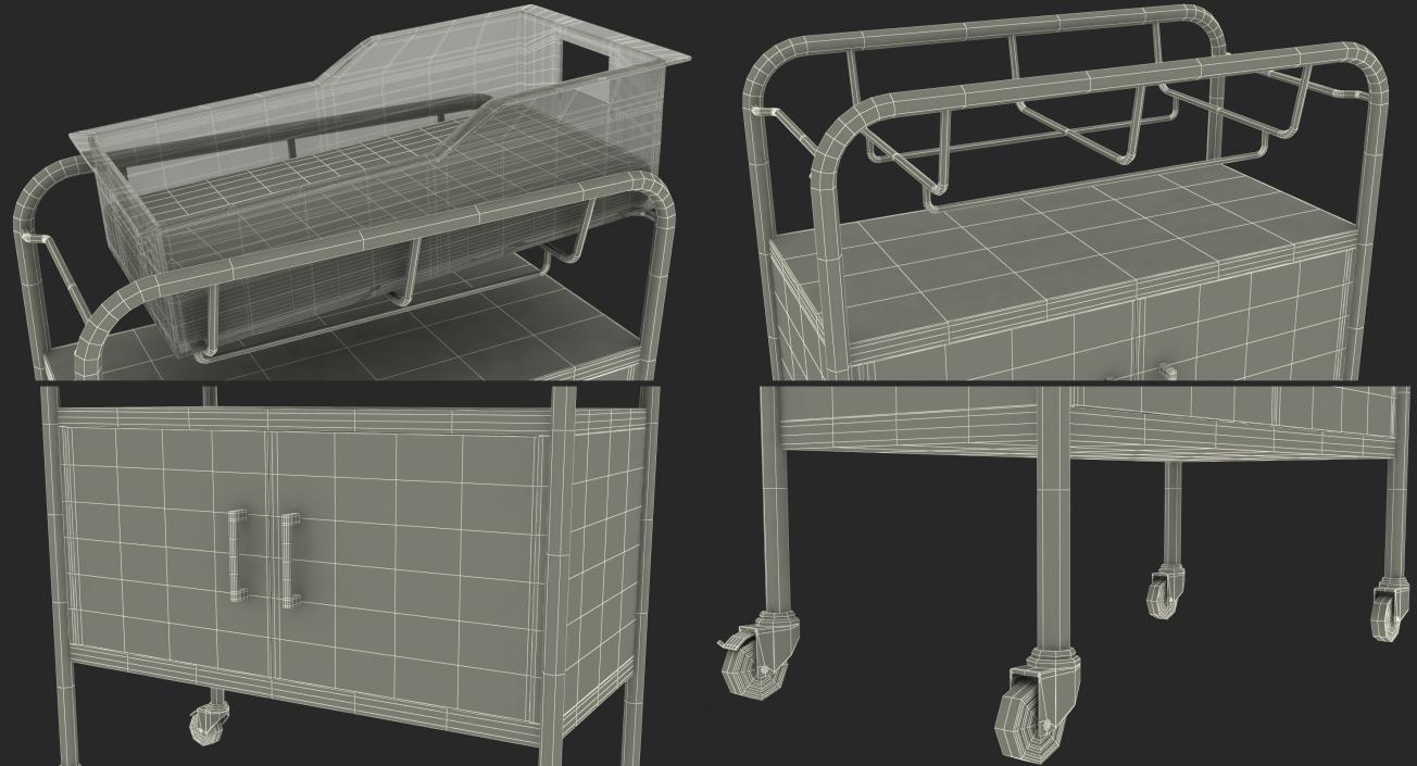 Hospital Bassinet 3D