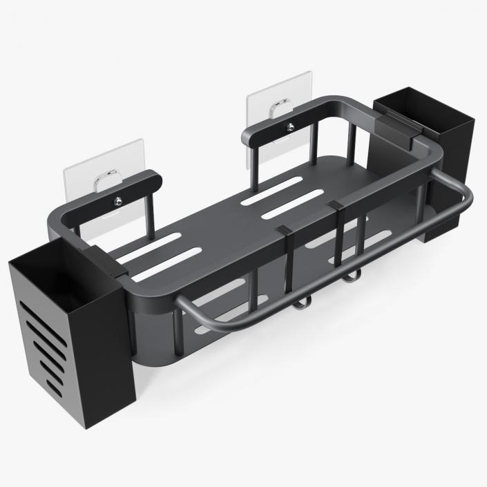 3D Washbasins Organizer Black