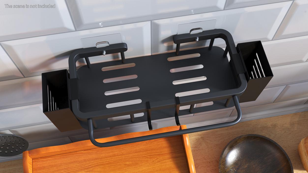 3D Washbasins Organizer Black