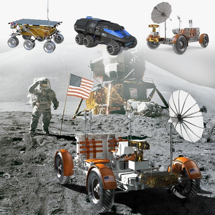 3D model Space Vehicles Collection