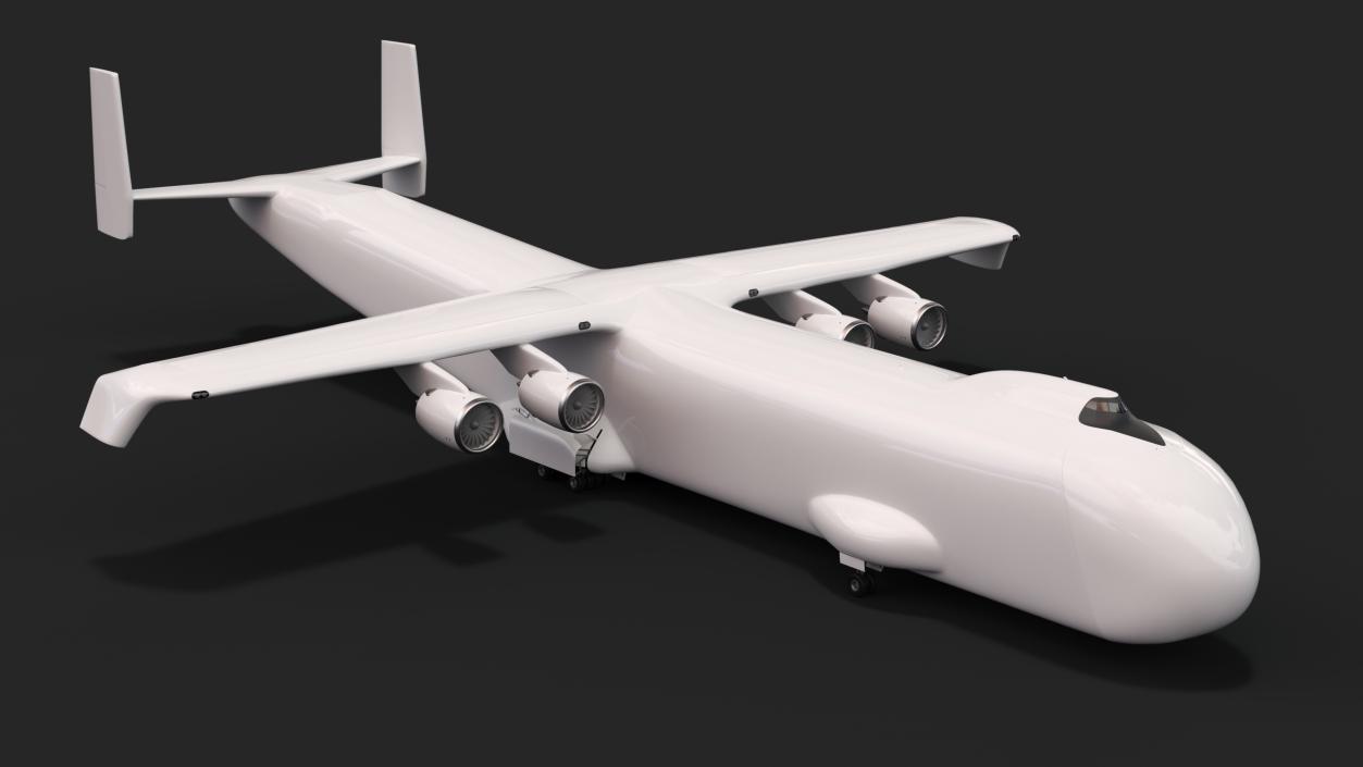 3D Giant Cargo Plane Rigged 2