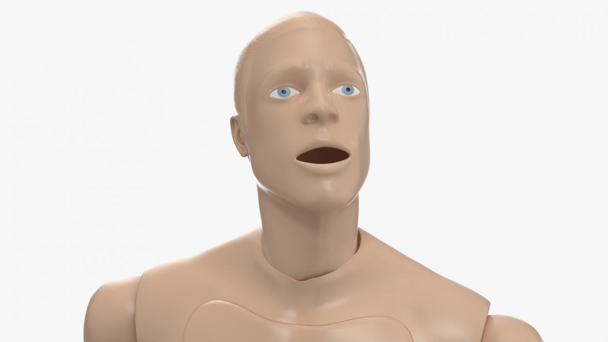 CPR First Aid Training Manikin Laying Pose 3D