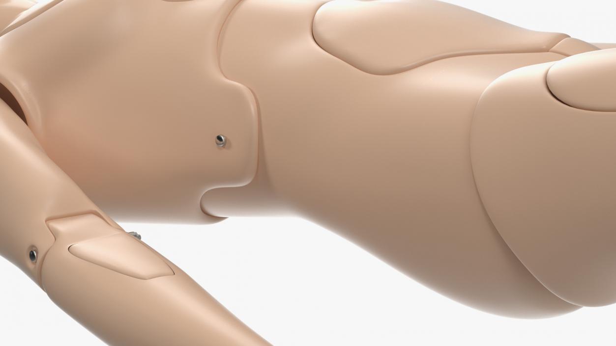 CPR First Aid Training Manikin Laying Pose 3D