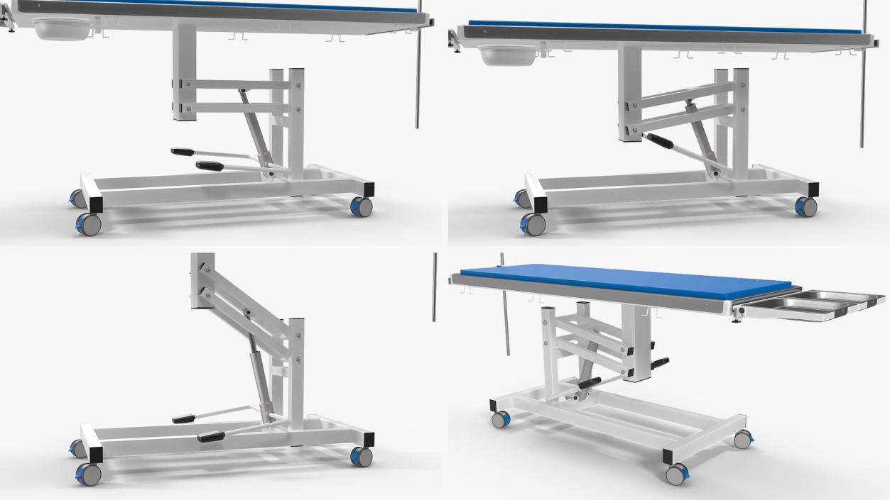 Examination Table for Veterinary Rigged 3D model