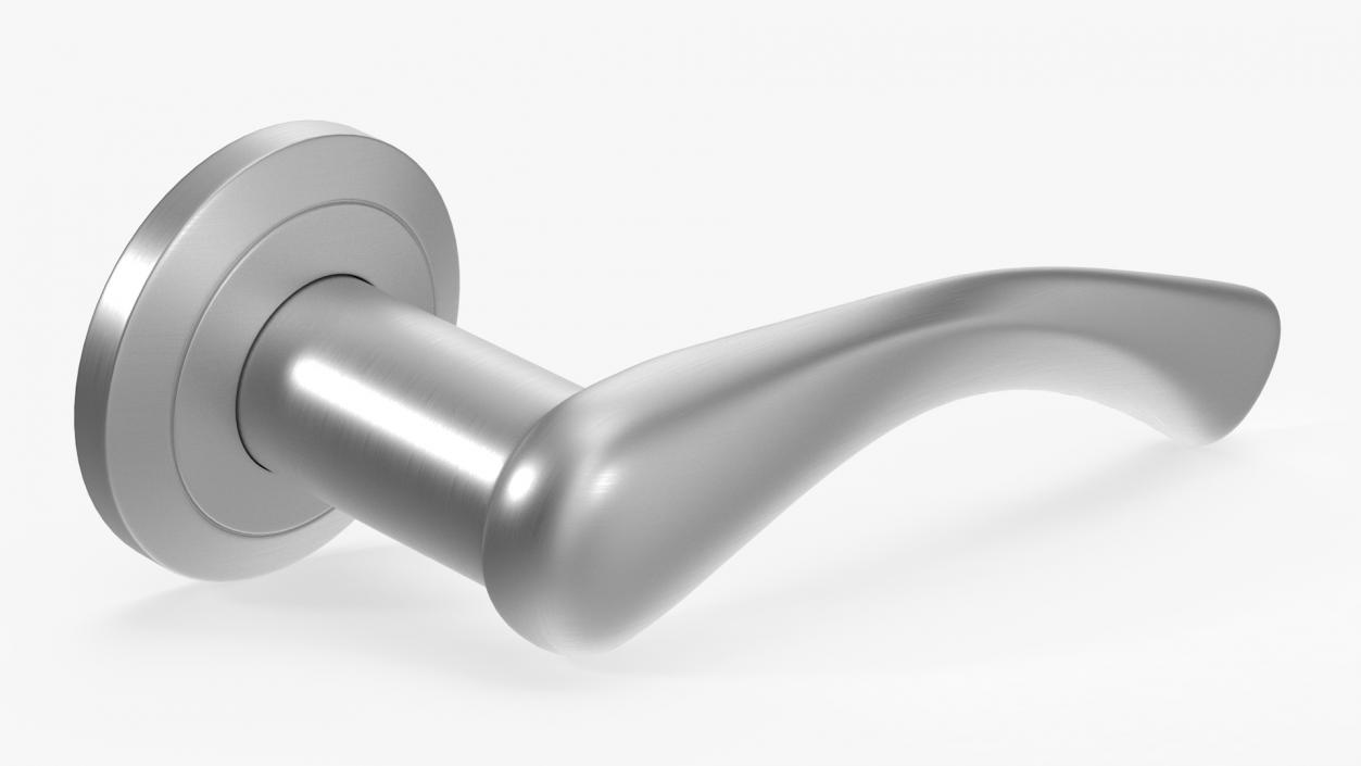 Steel Arc Door Handles 3D